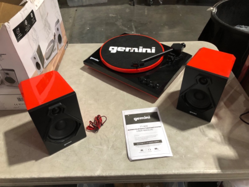 Photo 10 of (PARTS ONLY)Gemini Sound TT-900 - 50W Speakers (Red) Black/Red