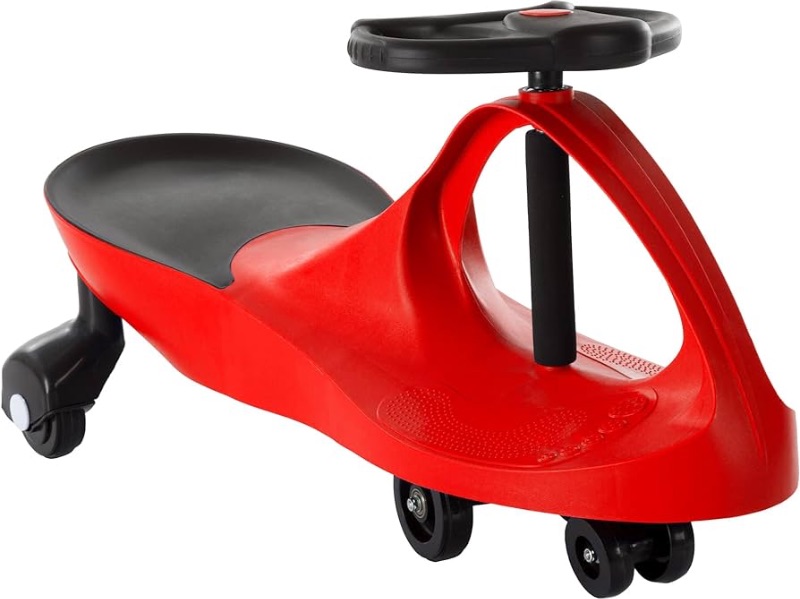 Photo 1 of ***USED - MISSING WHEELS AND STEERING WHEEL - SHELL ONLY***
Wiggle Car Ride on Toy - No Batteries, Gears, or Pedals - Just Twist, Swivel, and Go - Outdoor Ride Ons for Kids 3 Years and Up by Lil' Rider (Red)