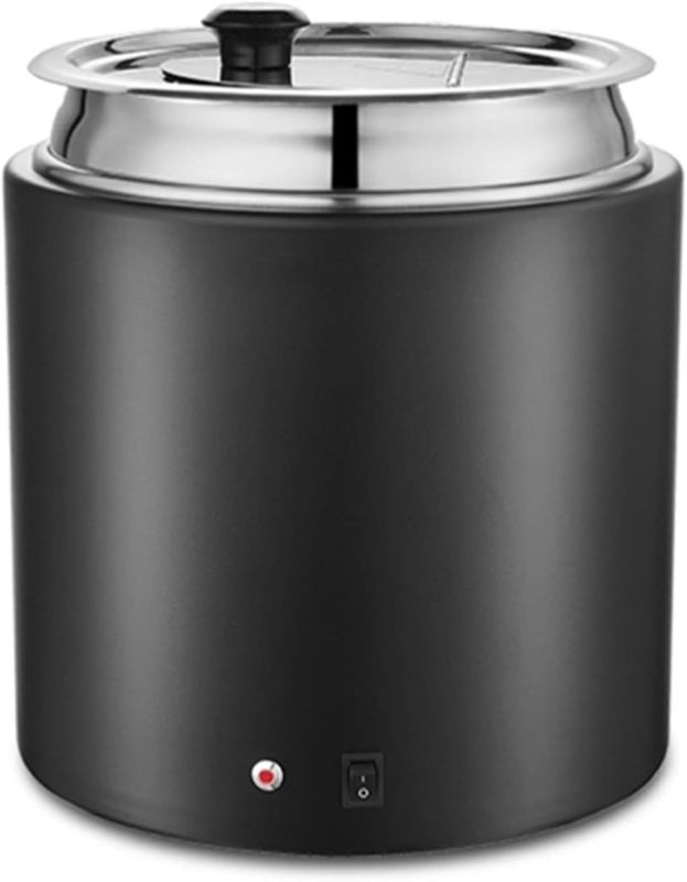 Photo 1 of ***MISSING LID***
Countertop Commercial Soup Kettle Warmer, 10 L Stainless Steel ,Black
