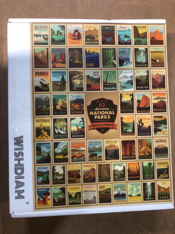 Photo 1 of 1000 Pieces Cat Library Puzzle 62 American National Parks