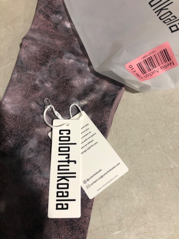 Photo 1 of Colorfulkoala Women's High Waisted Matte Faux Leather Leggings Full Length Yoga Pants (SMALL)
