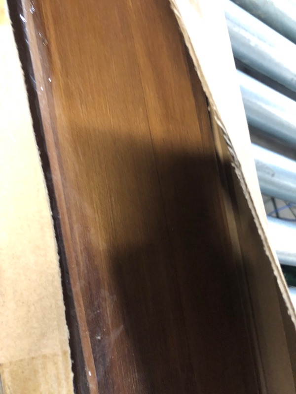 Photo 1 of MBYD 48 Inch Wood Photo Picture Ledge Shelf, Light Walnut Wall Floating Nursery Book Shelves for Bedroom Office Bathroom Living Room Décor Set of 3 48 in Light Walnut