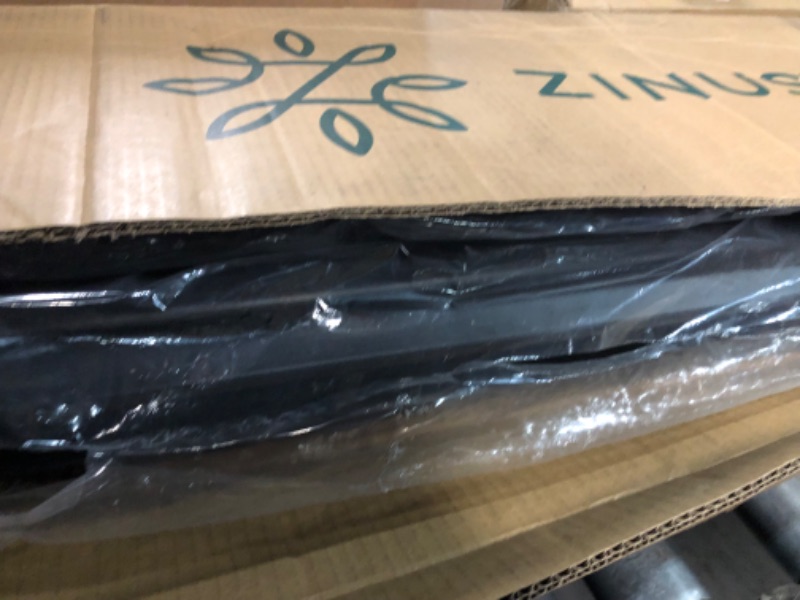 Photo 1 of ZINUS Metal Box Spring with Wood Slats /4 Inch Mattress Foundation / Sturdy Steel Structure / Easy Assembly, Full Full 4 Inch Smart Box Spring