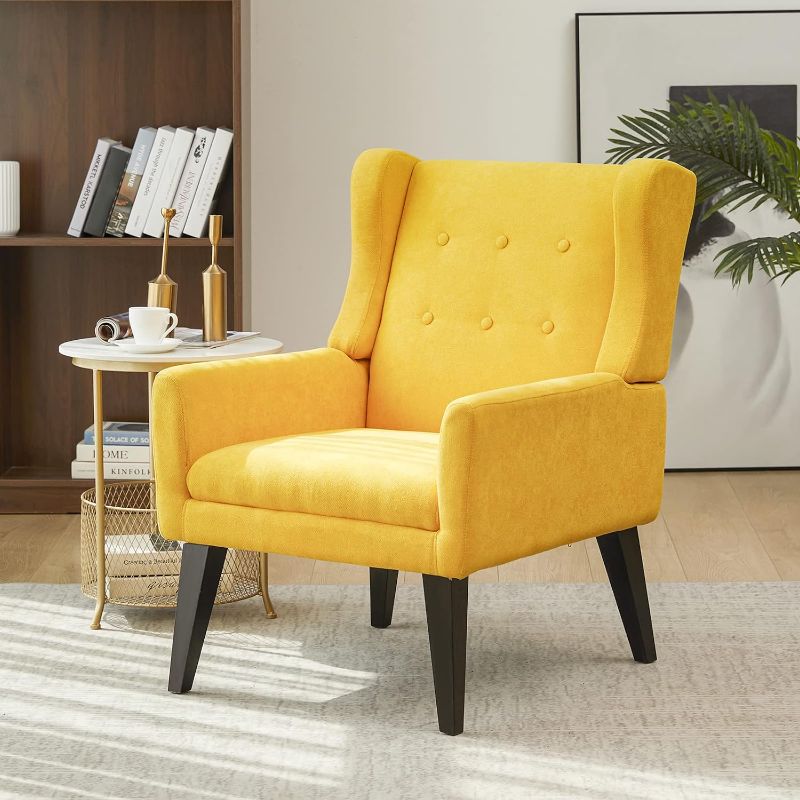 Photo 1 of [stock photo for reference] READ NOTES 
design group arm chair AC20 upholstery, yellow