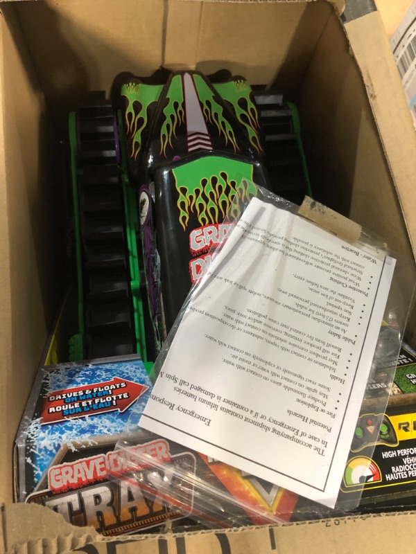 Photo 2 of *MISSING REMOTE**
Monster Jam, Official Grave Digger Trax All-Terrain Remote Control 