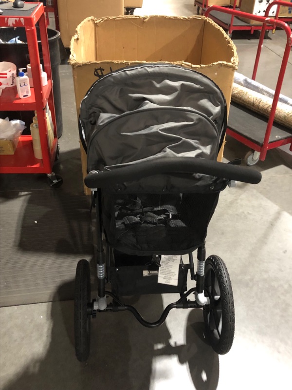 Photo 3 of ***USED - NO PACKAGING - MISSING CUPHOLDER - OTHER PARTS LIKELY MISSING AS WELL***
Jeep Classic Jogging Stroller by Delta Children, Grey