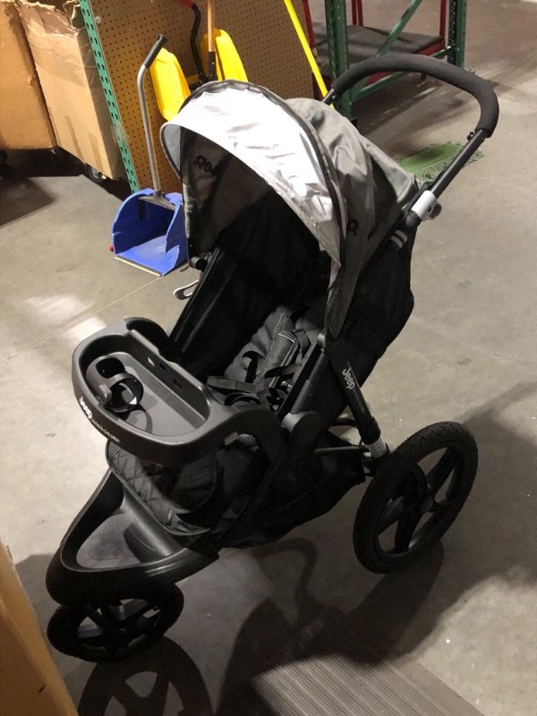 Photo 5 of ***USED - NO PACKAGING - MISSING CUPHOLDER - OTHER PARTS LIKELY MISSING AS WELL***
Jeep Classic Jogging Stroller by Delta Children, Grey