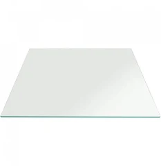 Photo 1 of (stock photo for reference) 
square shaped clear glass, size is unknown 