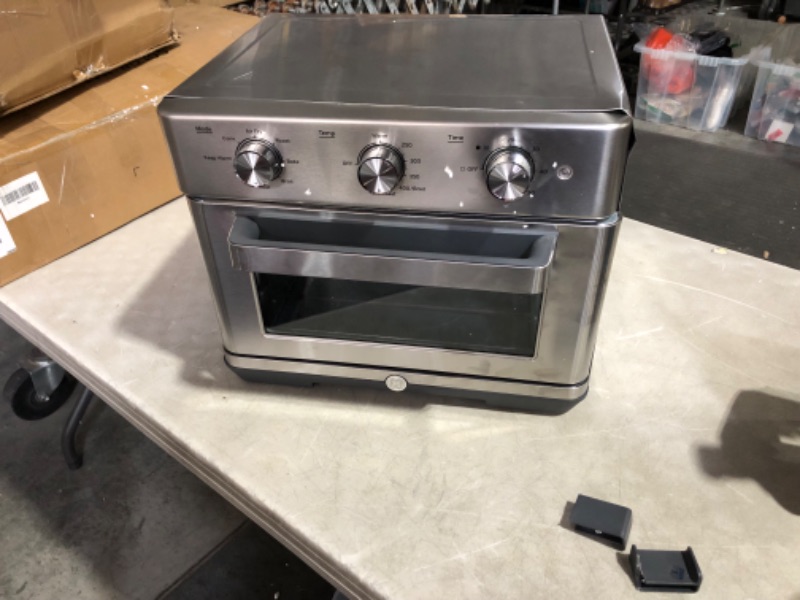 Photo 11 of ***MAJOR DAMAGE - NONREFUNDABLE - NOT FUNCTIONAL - FOR PARTS ONLY - SEE COMMENTS***
GE Mechanical Air Fryer Toaster Oven | Convection Toaster with 7 Cook Modes | Stainless Steel