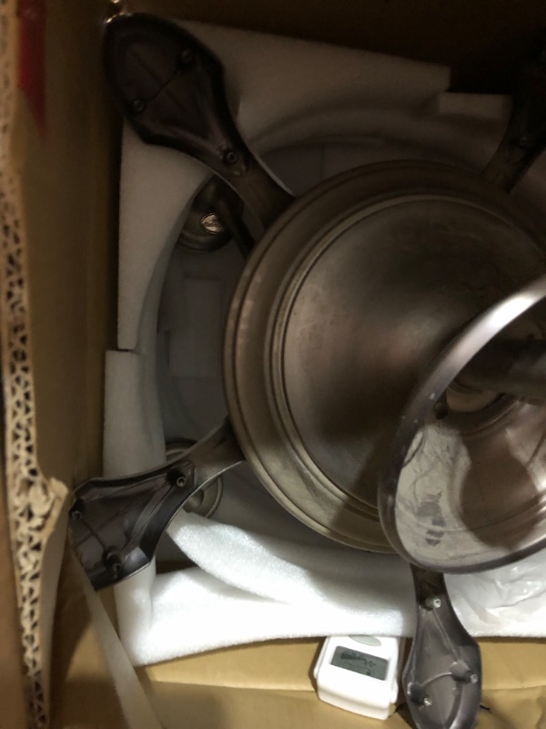 Photo 1 of ***PARTS ONLY/NON-RETURNABLE***
SILVER Ceiling Fans with Lights