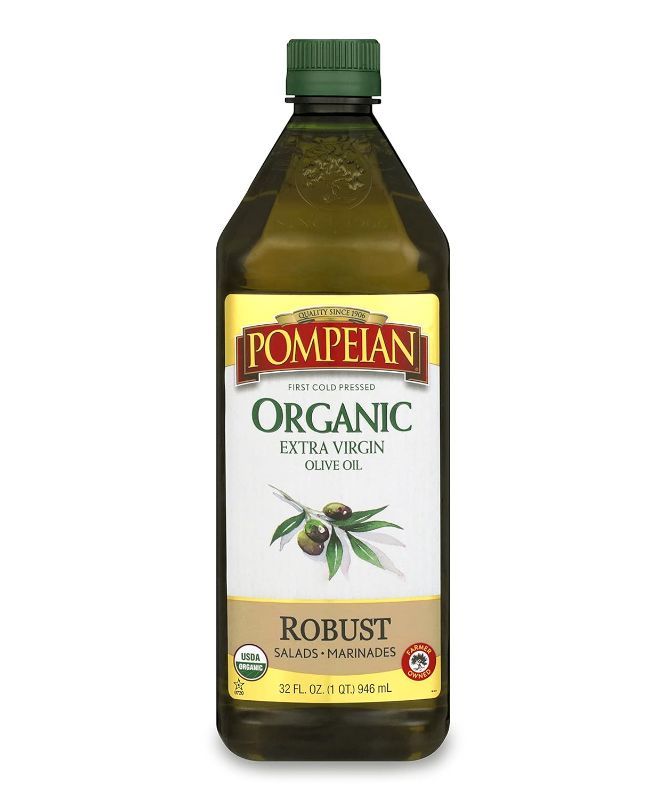 Photo 1 of ***PACK OF 2***Pompeian USDA Organic Robust Extra Virgin Olive Oil, First Cold Pressed, Full-Bodied Flavor, Perfect for Salad Dressings & Marinades, 32 FL. OZ.