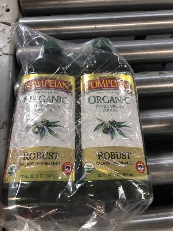 Photo 2 of ***PACK OF 2***Pompeian USDA Organic Robust Extra Virgin Olive Oil, First Cold Pressed, Full-Bodied Flavor, Perfect for Salad Dressings & Marinades, 32 FL. OZ.