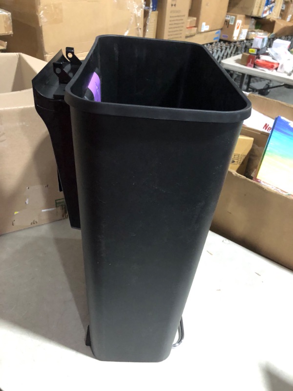 Photo 5 of ***DAMAGED - SEE COMMENTS***
simplehuman 45 Liter / 12 Gallon Rectangular Kitchen Step Trash Can with Soft-Close Lid, Black