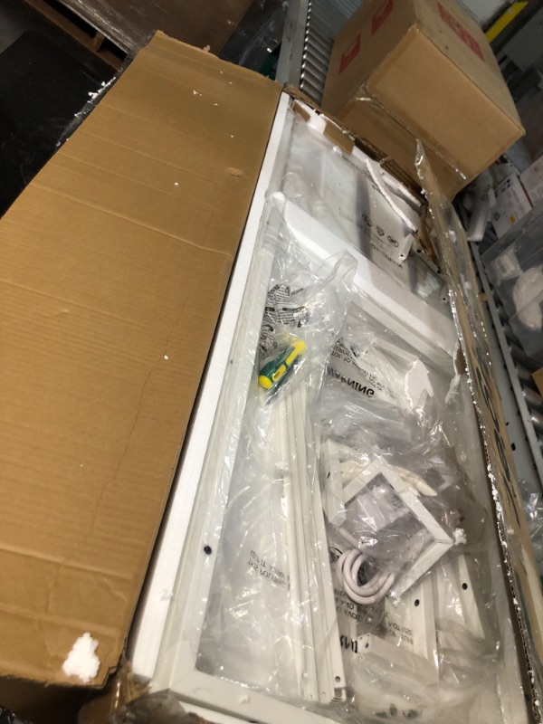 Photo 1 of ***USED - LIKELY MISSING PARTS - UNABLE TO VERIFY FUNCTIONALITY***
Huuger 47 inch Computer Desk with 3 Drawers, Office Desk Gaming Desk with LED Lights & Power Outlets, Home Office Desks with Storage Space for Bedroom, Work from Home, White