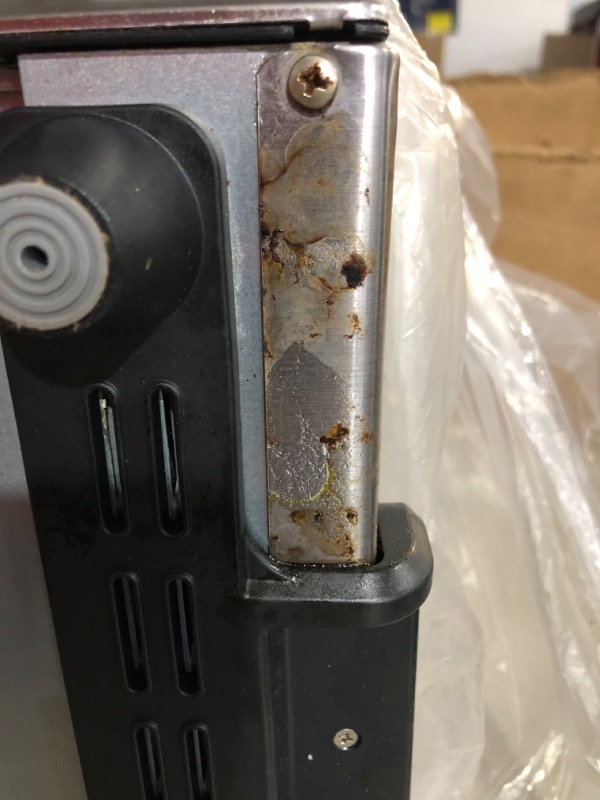 Photo 6 of ***MINOR DAMAGE**VERY USED**VERY DIRTY**ALL ACCESSORIES MISSING**SPACER ON THE BACK IS BENT***
Air Fryer + Convection Toaster Oven by Cuisinart, 7-1 Oven 