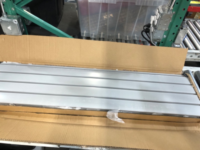 Photo 1 of Slat Wall Paneling Garage Slat Wall Storage Systems, Slatwall Panels 4x2 ft Peg Board Tool Organization