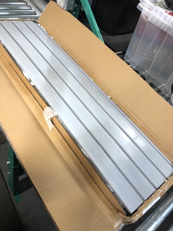 Photo 1 of Slat Wall Paneling Garage Slat Wall Storage Systems, Slatwall Panels 4x2 ft Peg Board Tool Organization