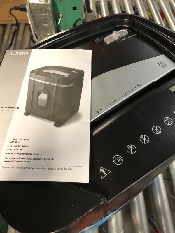 Photo 4 of Aurora Professional Grade 14-Sheet Micro-Cut Paper and CD/Credit Card Shredder/ 30 Minutes Continuous Run Time (AU1410MA) 14-Sheet Microcut/Anti-Jam 30 Min