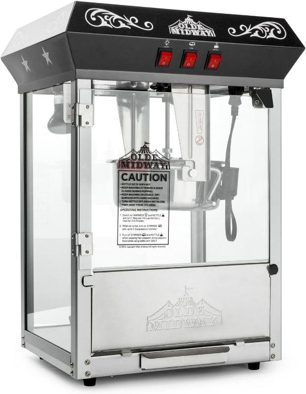 Photo 1 of *****READ NOTES**STOCK PHOTO FOR REFERENCE ONLY**Great Northern 10 oz Perfect Popper Countertop Style Popcorn Machine Black