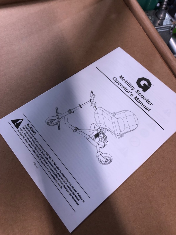Photo 1 of G 3 Wheel Folding Mobility Scooter Basic - Electric Powered, Airline Friendly - Long Range Travel w/ 2 Detachable 48V Lithium-ion Batteries and Charger Max Load of 275lbs