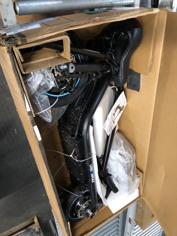 Photo 1 of ***USED - MISSING MOST OF THE ACCESSORIES - UNABLE TO TEST***
URBANMAX C1 Electric Scooter with Seat, 450W Max Speed 15.5 Mph up to 22 Miles Range