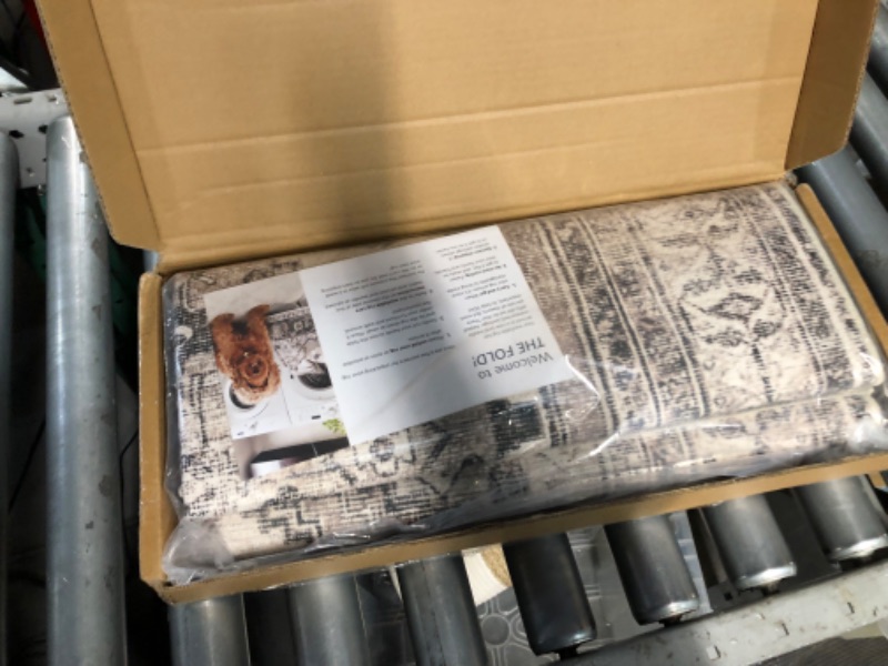 Photo 1 of RUUGME Washable Runner Rug 2'6x10 - Vintage Kitchen Area Rug Stain Resistant Rugs ' Grey