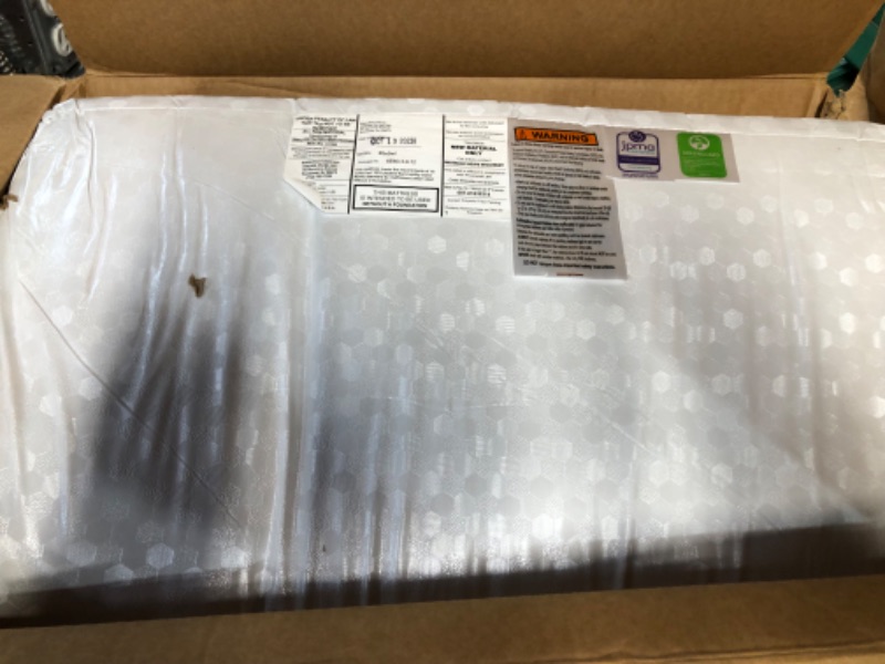 Photo 5 of **READ NOTES, MINOR DAMAGE**
Dream On Me Honeycomb Orthopedic Firm Fiber Standard Baby Crib Mattress