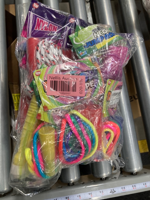 Photo 2 of *2 packs*  Jump Rope Assortment for Kids, Indoor & Outdoor Skipping Activity, Party Favors, 7 Feet 12-Pack