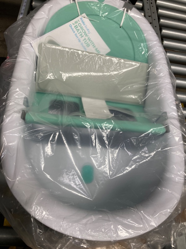Photo 1 of 4-in-1 Grow-with-Me Bath Tub by Frida Baby Transforms Infant Bathtub to Toddler Bath Seat with Backrest for Assisted Sitting in Tub