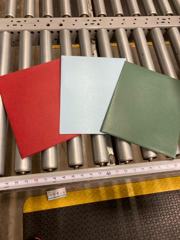 Photo 2 of Mintra Poly Pocket Folders 3pk - Heavy Duty (Chili Oil/Arctic Ice/Green Olive)