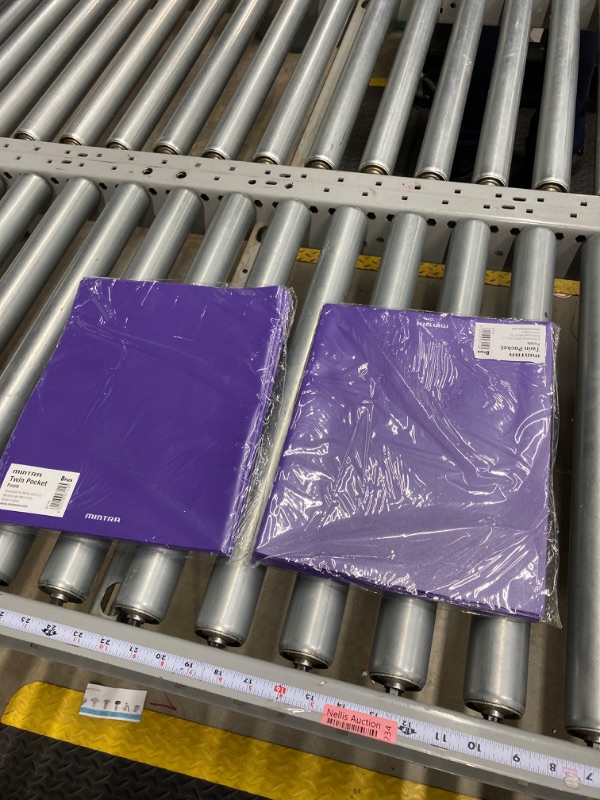 Photo 2 of Mintra Office Poly Pocket Folders (Purple, 8pk) Purple 8pk