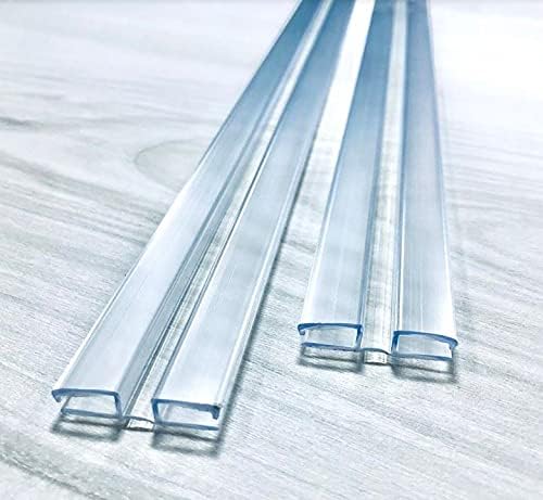 Photo 1 of DistinctAndUnique Clear PVC Piano Style Living Hinge for 3/16" (4.5mm) or 1/8" (3mm) Material: No Screws or Glue - DIY for Plexiglass, Acrylic, Glass & More (24 inch, 2 Pack)
