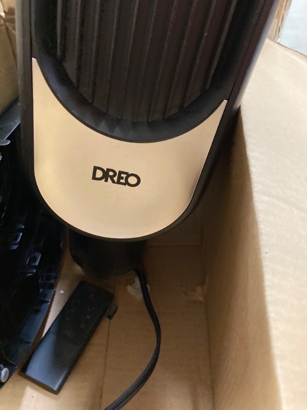 Photo 3 of **PARTS ONLY**Dreo Tower Fan for Bedroom, 24ft/s Velocity Quiet Fan, 90° Oscillating Fans for Indoors with 4 Speeds, 4 Modes, 8H Timer, Standing Floor Fans, Bladeless Fan, Silver, Nomad One
