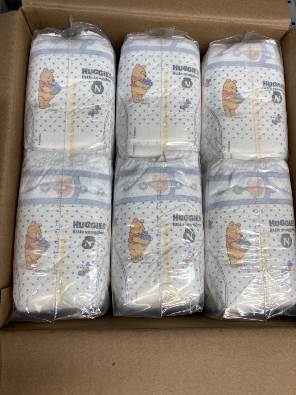 Photo 2 of Huggies Newborn Diapers, Little Snugglers Newborn Diapers, 144 Count Newborn 144