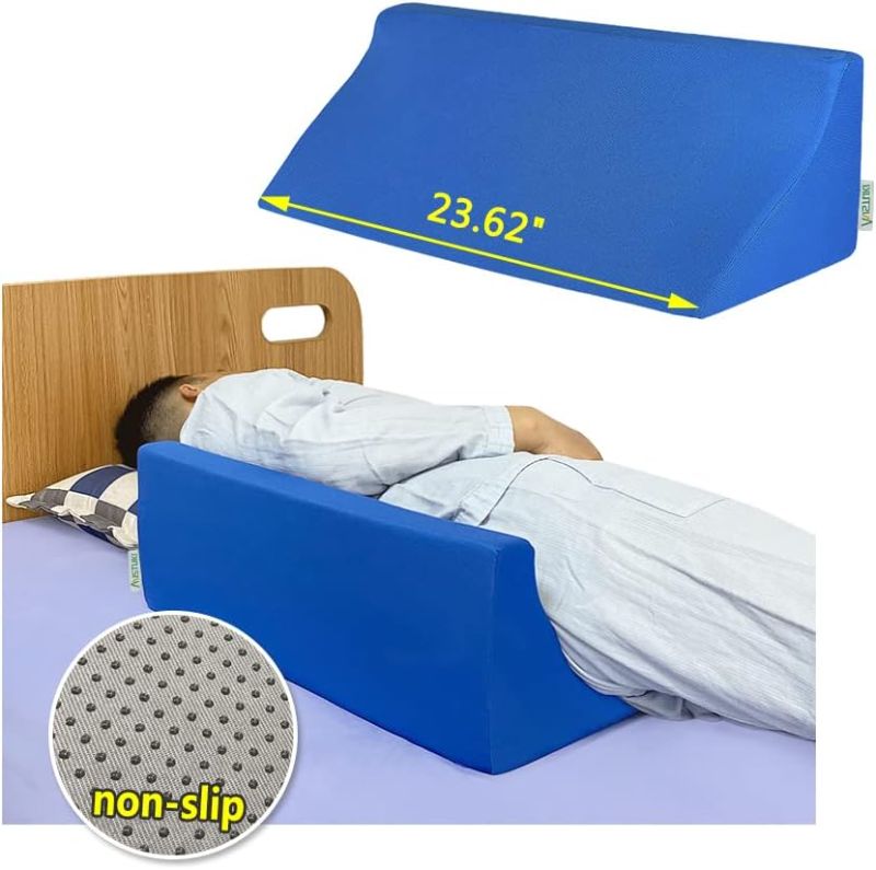 Photo 1 of Mistuki Wedge Pillow for Sleeping Side Sleeper Body Positioners Bed Foam Wedges After Surgery Leg Elevation Incline Bolster 30 Degree Medical Triangle Positioning Pillow for Elderly Pregnancy