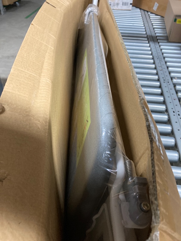 Photo 1 of ***Damaged leg**** Xabitat 47" x 15" Deluxe Ironing Board with Wall Mount Storage, Storage Tray for Finished Clothes, Wire Rack for Hanging Clothes, Safety Iron Rest, Home Laundry Room or Dorm Use - Grey Gray 15 x 47 Inches