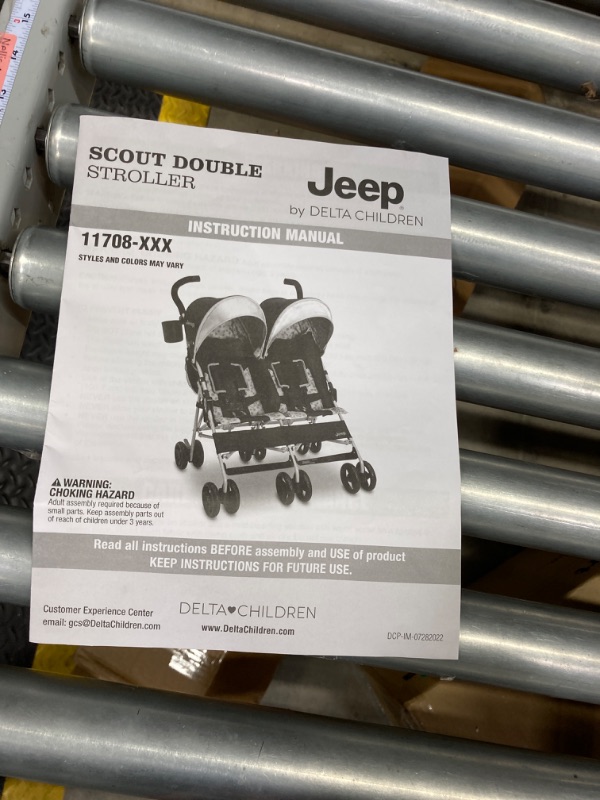 Photo 3 of Jeep Scout Double Stroller, Charcoal Galaxy