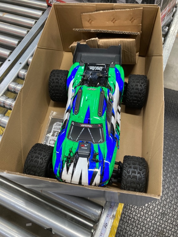 Photo 2 of ARRMA RC Truck 1/10 VORTEKS 4X4 3S BLX Stadium Truck RTR (Batteries and Charger Not Included), Green, ARA4305V3T3