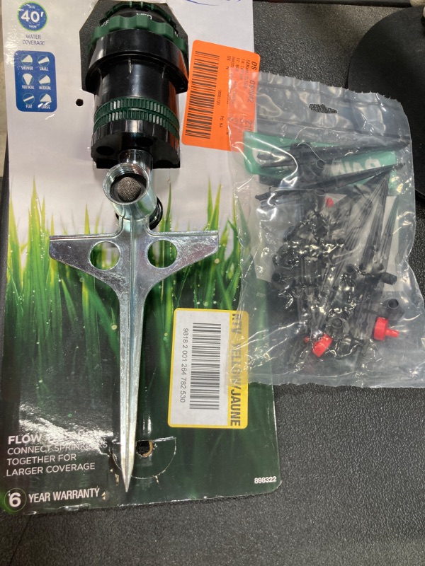 Photo 3 of 2 pk- Sprinkler Bundle:
Watering Sprayer, 20pcs G?Type 360 Degree Rotation Sprinkler Watering Spray Nozzle Gardening Lawn Micro-Sprayers System.

Orbit Gear Drive Sprinkler

