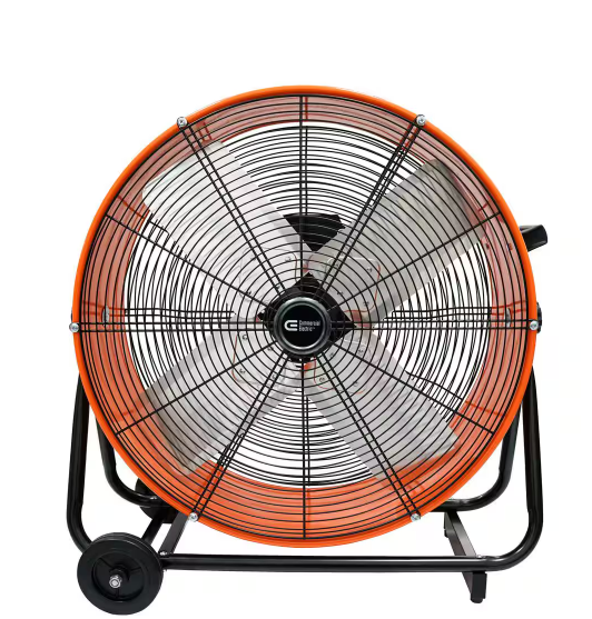 Photo 1 of 24 in. 2-Speed Heavy Duty Tilt Drum Fan