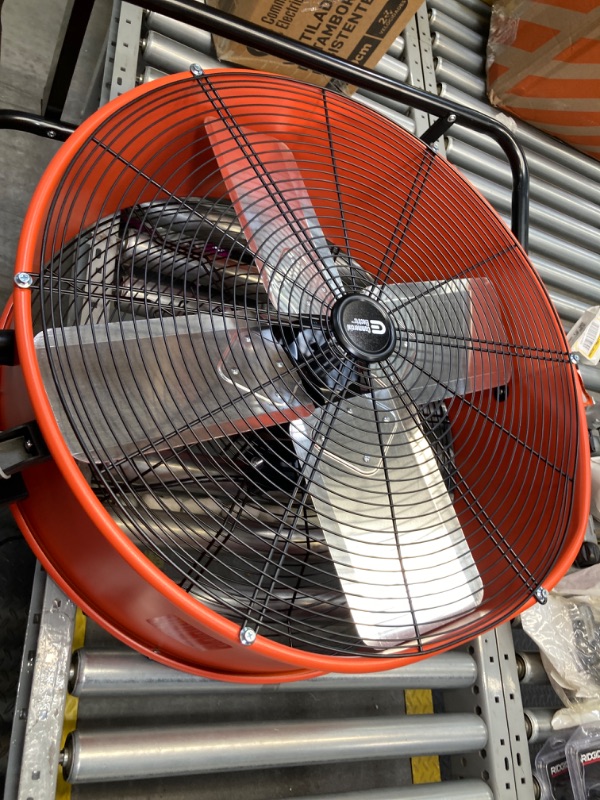 Photo 2 of 24 in. 2-Speed Heavy Duty Tilt Drum Fan