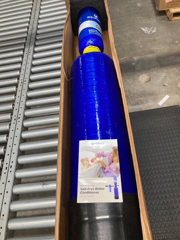 Photo 2 of ***ONLY ONE BOX*** Aquasana Whole House Well Water Filter System - UV Purifier - Salt-Free Descaler - Carbon & KDF Media Filters Sediment 97% Of Chlorine - Water Softener Alternative - 500,000 Gl - EQ-WELL-UV-PRO-AST Well Water Filter + Pro Kit + Conditio