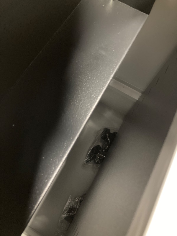 Photo 1 of YITAHOME 3-Drawer Filing Cabinet Office Drawers with Lock, Divider and Pencil Tray, Portable Metal File Cabinet, Pre-Built Office Storage Cabinet,White