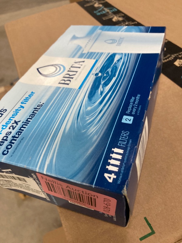 Photo 2 of Brita Plus Water Filter, BPA-Free, High-Density Replacement Filter for Pitchers and Dispensers, Reduces 2x Contaminants*, Lasts Two Months or 40 Gallons, Includes 4 Filters 4 Count BritaPlus