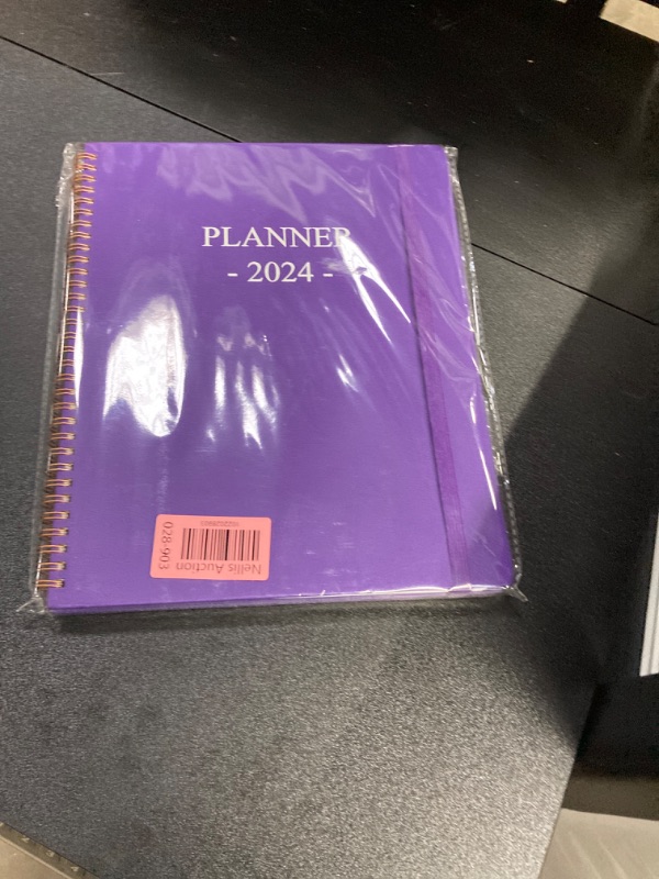 Photo 2 of 2024 Planner - Large 2024 Weekly & Monthly Planner, 8.5" X 11" Planner 2024 from January 2024 - December 2024, Perfect to Organize Your Daily Life, Purple