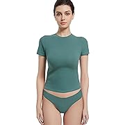 Photo 1 of Crewneck Short Sleeve T Shirts for Women Fitted Basic TeesY2k Going Out Tops size m 