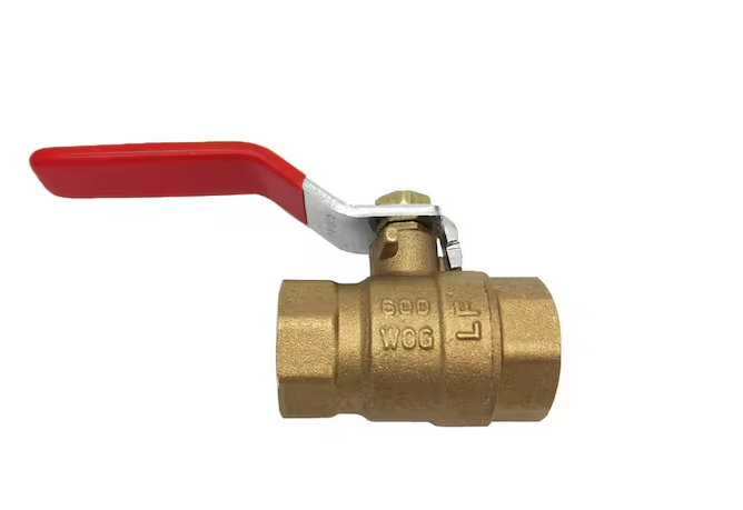 Photo 1 of 3/4 in. Brass FIP x FIP Threaded Full Port Ball Valve
