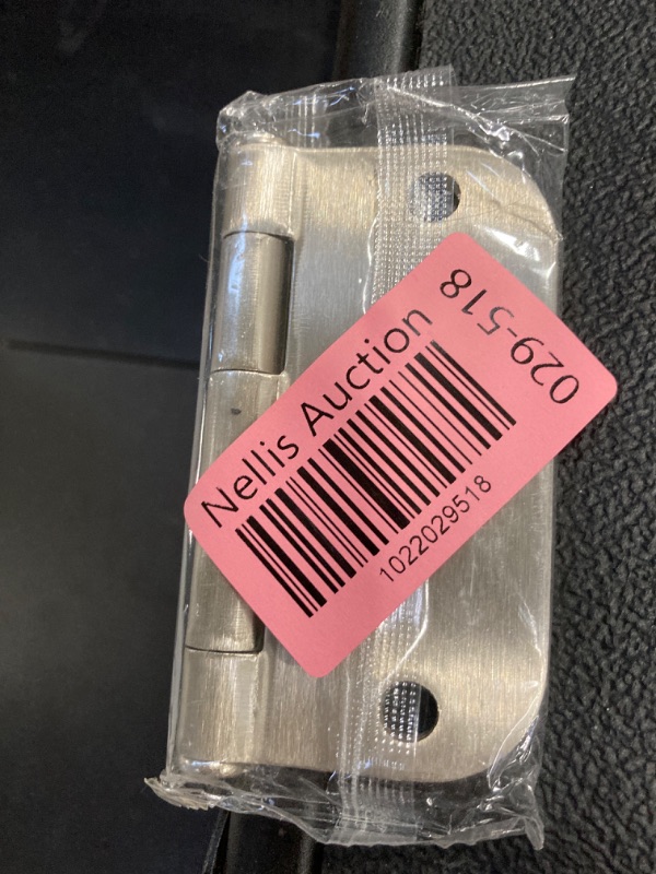 Photo 1 of Amazon Basics Interior Door Hinge, Rounded, 3.5 x 3.5 Inch, Satin Nickel - Pack of 18 18 Pack Satin Nickel
