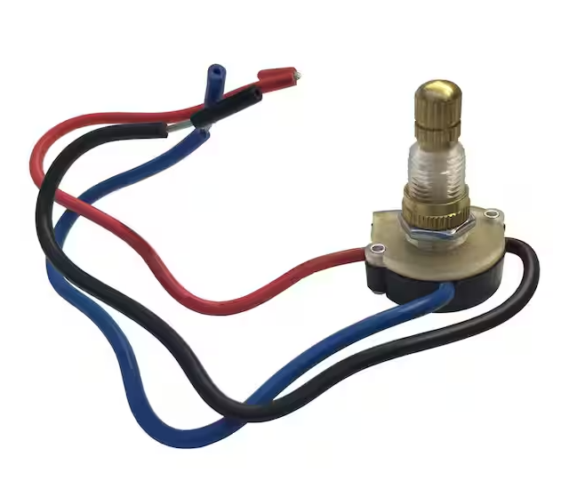 Photo 1 of 6 Amp Single-Pole Brass Rotary Switch