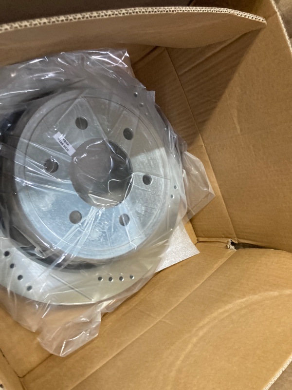 Photo 5 of -Power Stop AR85148XR Power Stop Extreme Performance Drilled And Slotted Brake Rotors Rear Right Power Stop Extreme Performance Drilled And Slotted Brake Rotors
-Power Stop S5396 Rear Red Powder Coated Calipers Pair For 2012 2013 2014 Ford F150 | 2015 201